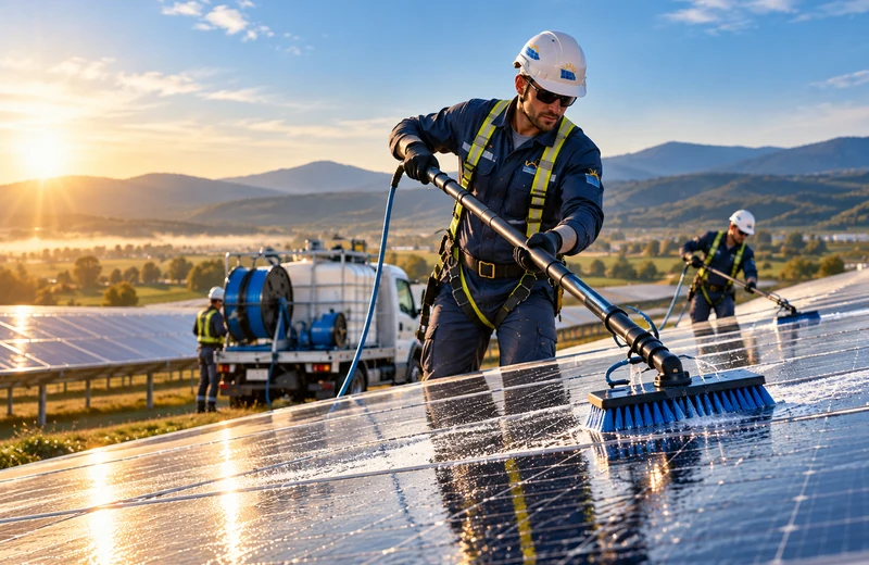 Curățare profesională panouri fotovoltaice