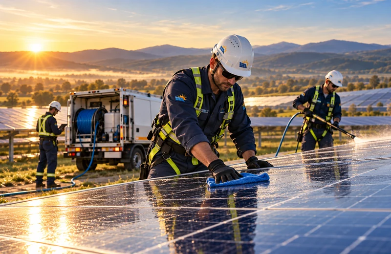 Întreținere periodică panouri fotovoltaice