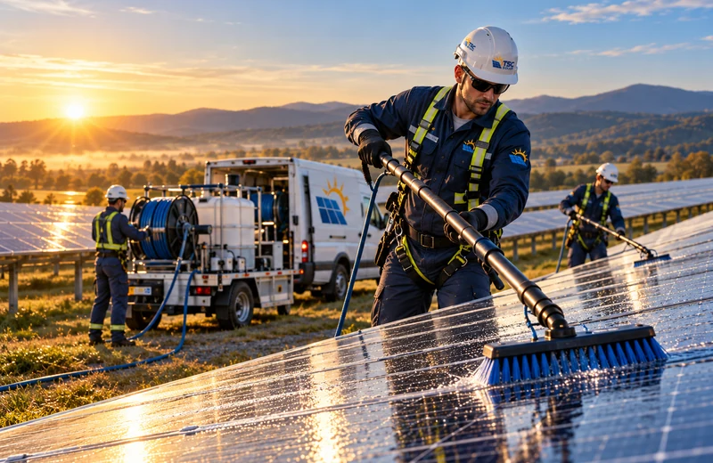 Curățare parcuri fotovoltaice România